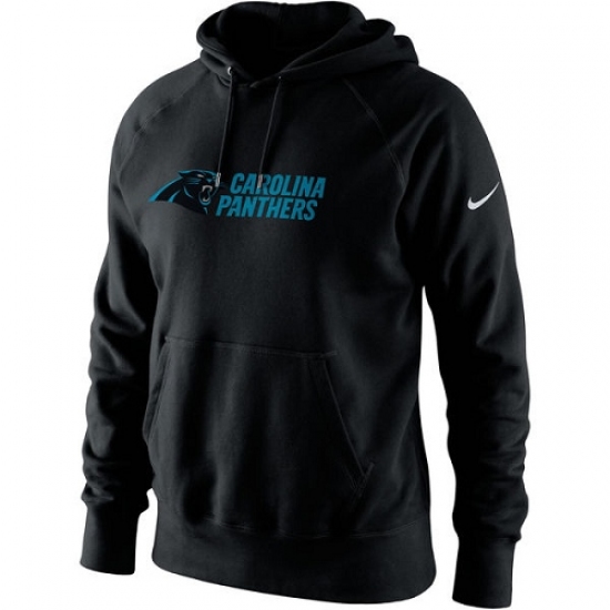 NFL Mens Carolina Panthers Nike Black Lockup Pullover Hoodie