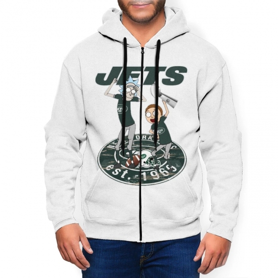 Jet Mens Zip Hooded Sweatshirt