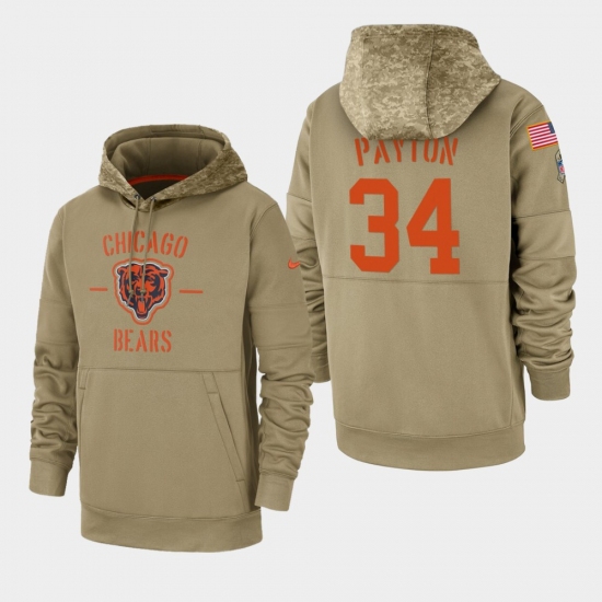 Mens Chicago Bears 34 Walter Payton 2019 Salute to Service Sidel