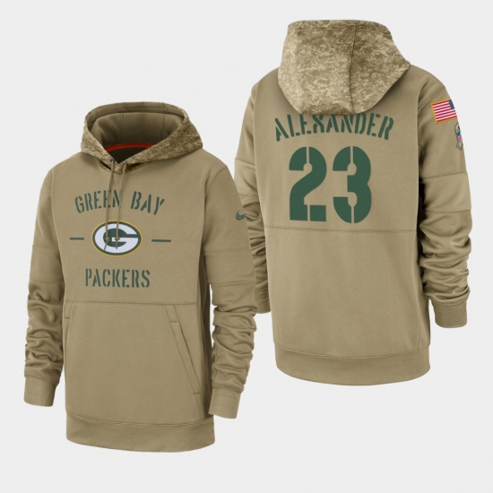 Mens Green Bay Packers 23 Jaire Alexander Green Bay Packers 2019 Salute to Service Sideline Therma P