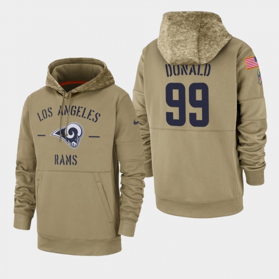 Mens Los Angeles Rams 99 Aaron Donald 2019 Salute to Service Sid