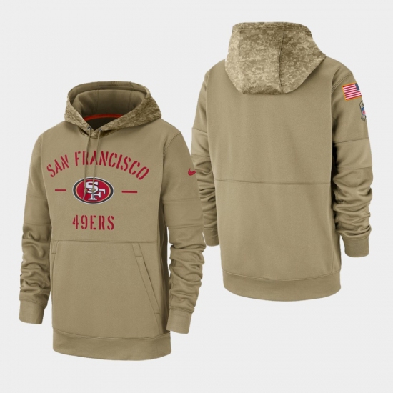 Mens San Francisco 49ers Tan 2019 Salute to Service Sideline The