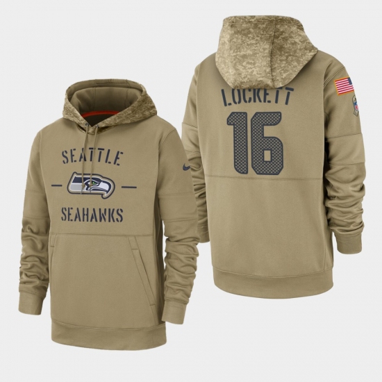 Mens Seattle Seahawks 16 Tyler Lockett 2019 Salute to Service Si