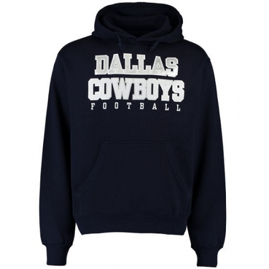 NFL Dallas Cowboys Practice Pullover Hoodie Navy