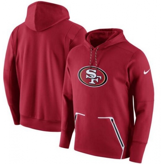 NFL San Francisco 49ers Nike Champ Drive Vapor Speed Pullover Hoodie Scarlet