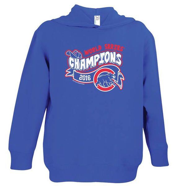 Men Chicago Cubs Royal 2016 World Series Champions Men Hoodie