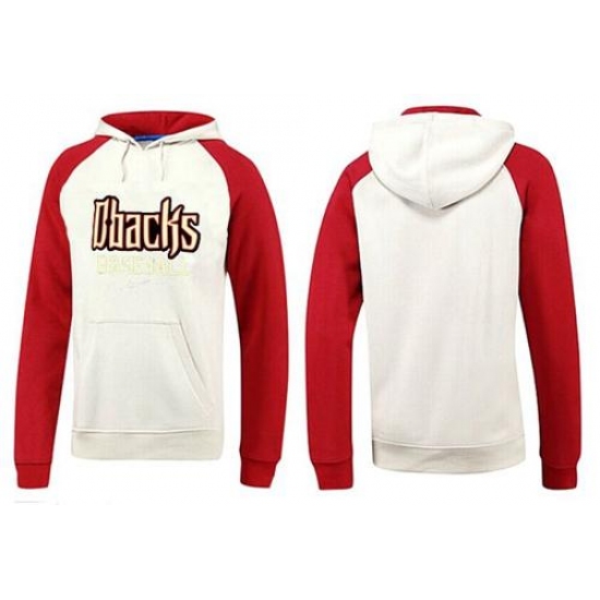 MLB Men Nike Arizona Diamondbacks Pullover Hoodie WhiteRed