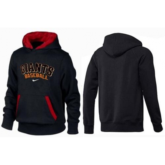 MLB Men Nike San Francisco Giants Pullover Hoodie BlackRed