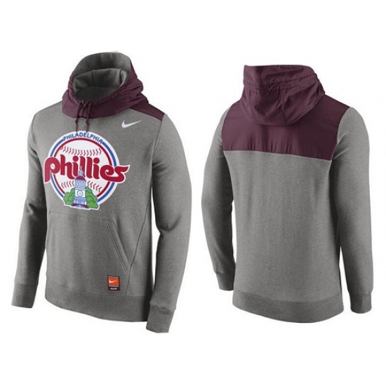 MLB Men Philadelphia Phillies Nike Gray Cooperstown Collection H