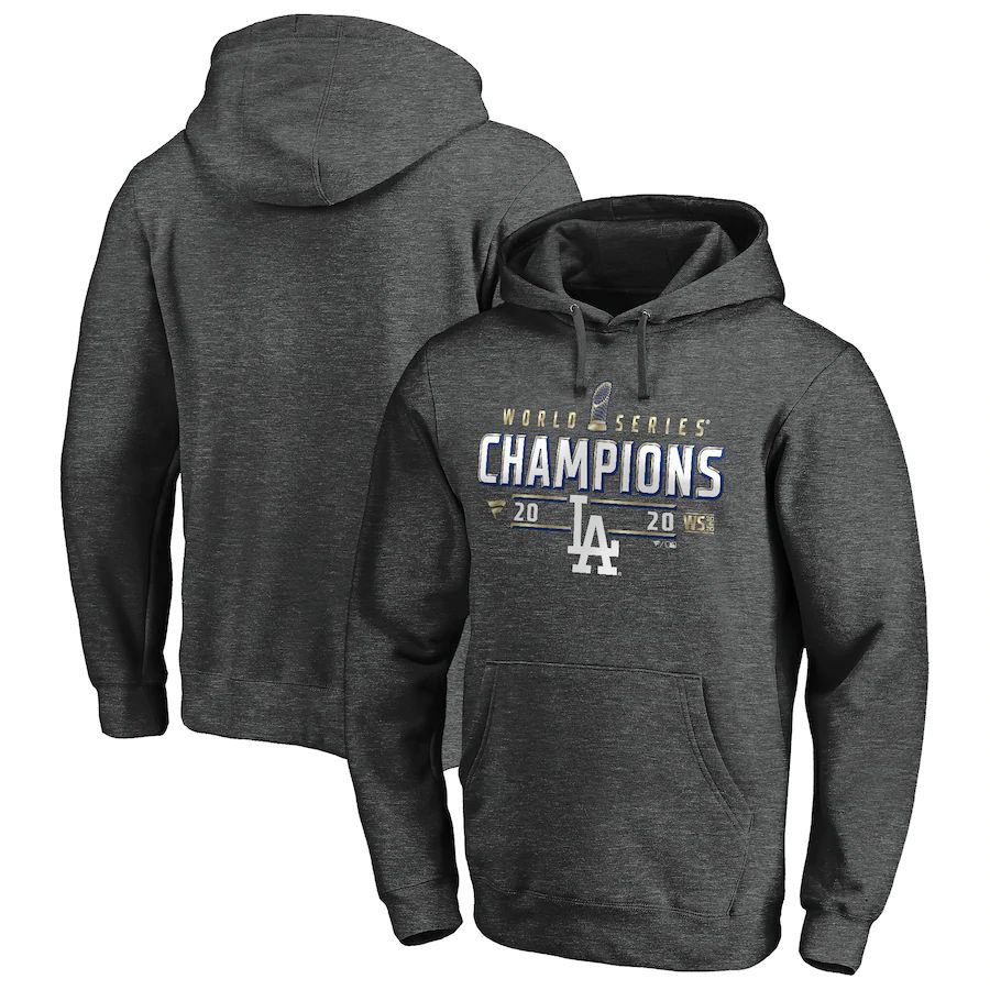 Men Los Angeles Dodgers 2020 World Series Champions Locker Room Big  26 Tall Pullover Hoodie Charcoa