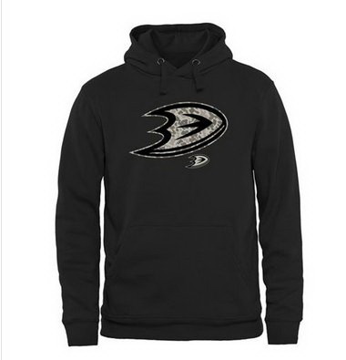 Men Anaheim Ducks Black Rink Warrior Pullover Hoodie