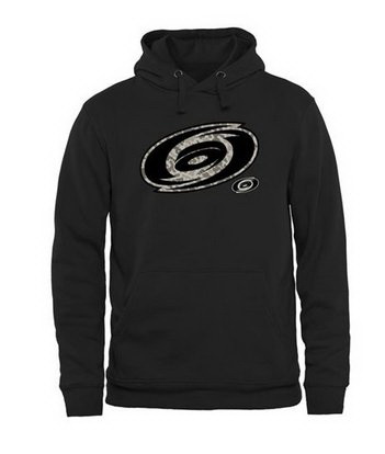 Men Carolina Hurricanes Black Rink Warrior Pullover Hoodie