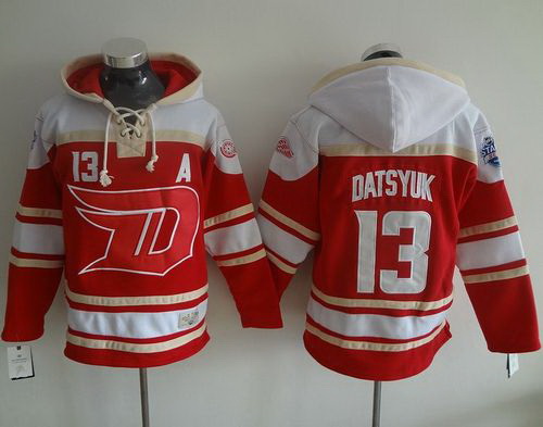 Men Detroit Red Wings 13 Pavel Datsyuk Red 2016 Stadium Series NHL Hoodie