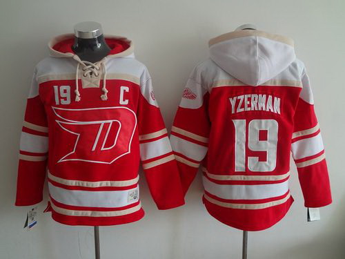 Men Detroit Red Wings 19 Steve Yzerman Red 2016 Stadium Series NHL Hoodie