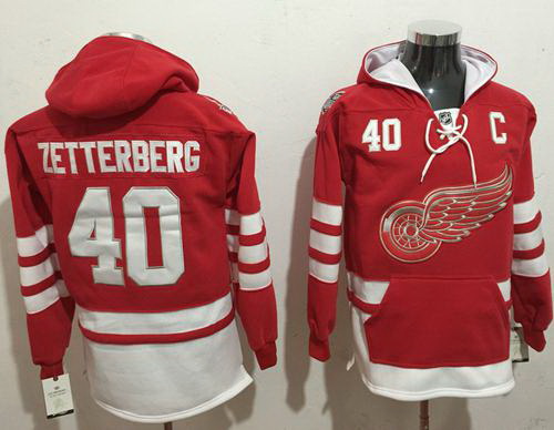 Men Detroit Red Wings 40 Henrik Zetterberg Red Name  26 Number P