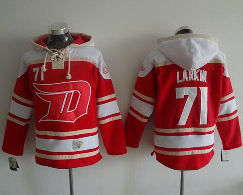 Men Detroit Red Wings 71 Dylan Larkin Red 2016 Stadium Series NHL Hoodie