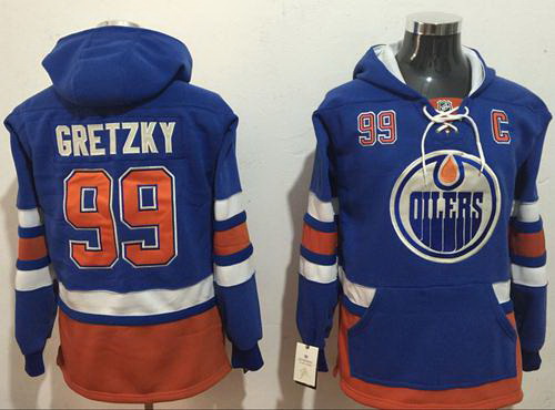 Men Edmonton Oilers 99 Wayne Gretzky Light Blue Name  26 Number 
