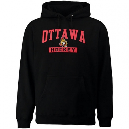 NHL Mens Ottawa Senators Rinkside City Pride Pullover Hoodie Bla