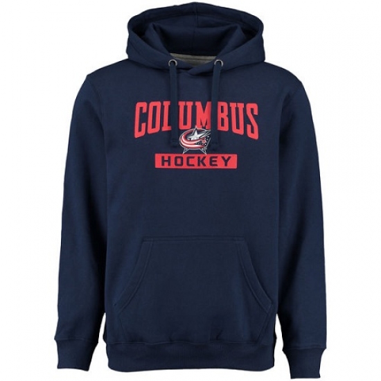 NHL Mens Columbus Blue Jackets Rinkside City Pride Pullover Hoodie Navy