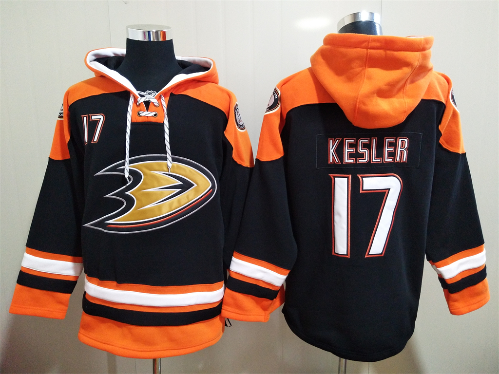 Men Anaheim Ducks Ryan Kesler 17 Blue Stitched NHL Hoodie