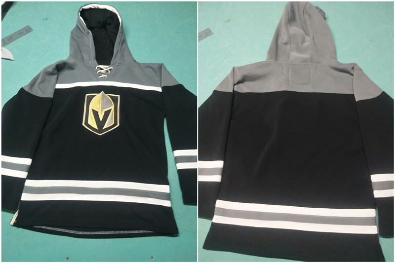 Men Las Vegas Golden Knights Blank Stitched Hockey Hoodie