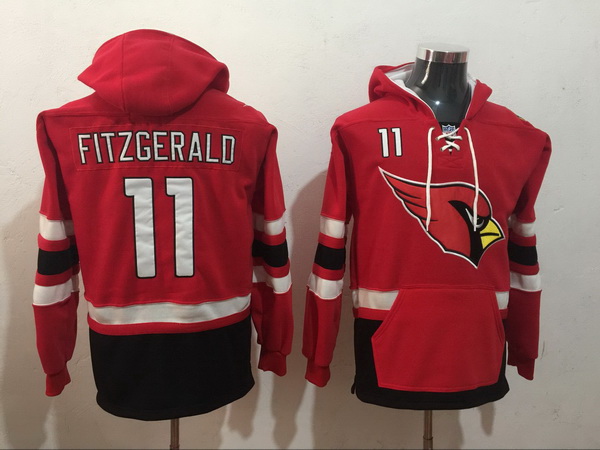 Men Nike  Arizona Cardinals  Larry Fitzgerald 11 NFL Winter Thick Hoodie