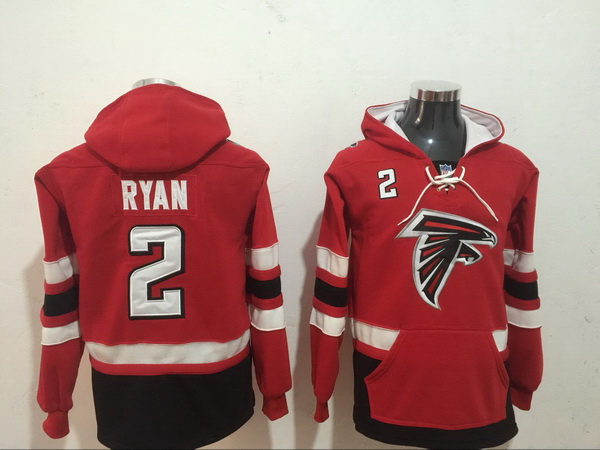 Men Nike Atlanta Falcons Matt Ryan 2 NFL Winter Thick Hoodie