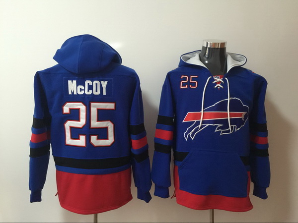 Men Nike Buffalo Bills Lesean Mccoy 25 NFL Winter Thick Hoodie