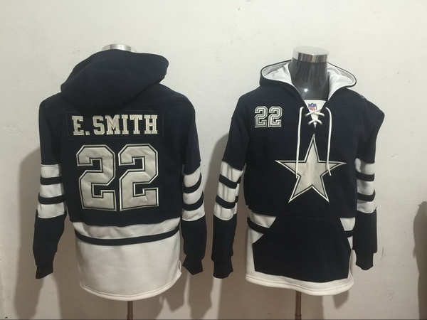 Men Nike Dallas Cowboys Emmitt Smith 22 NFL Winter Thick Hoodie