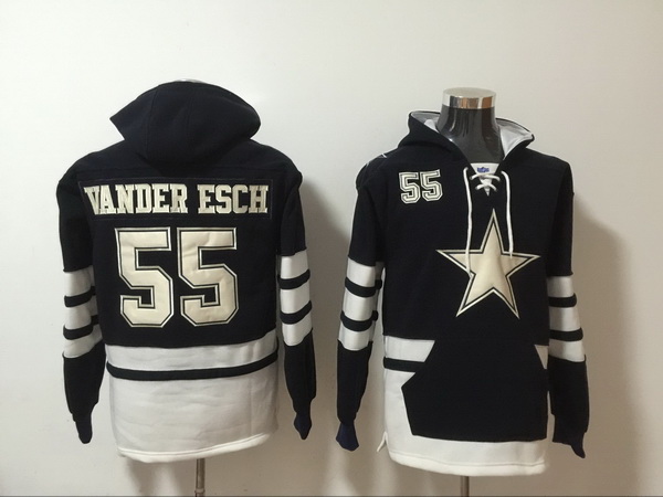 Men Nike Dallas Cowboys Leighton Vander Esch 55 NFL Winter Thick Hoodie