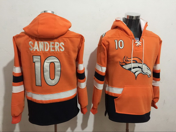 Men Nike Denver Broncos Emmanuel Sanders 10 NFL Winter Thick Hoodie