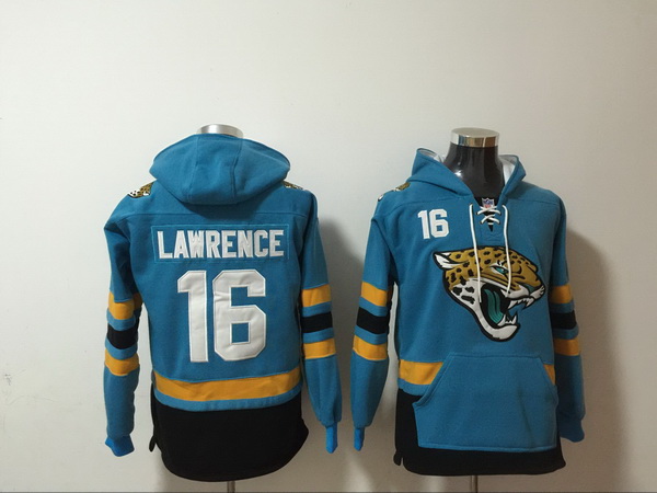 Men Nike Jacksonville Jaguars Trevor Lawrence 16 NFL Winter Thick Hoodie