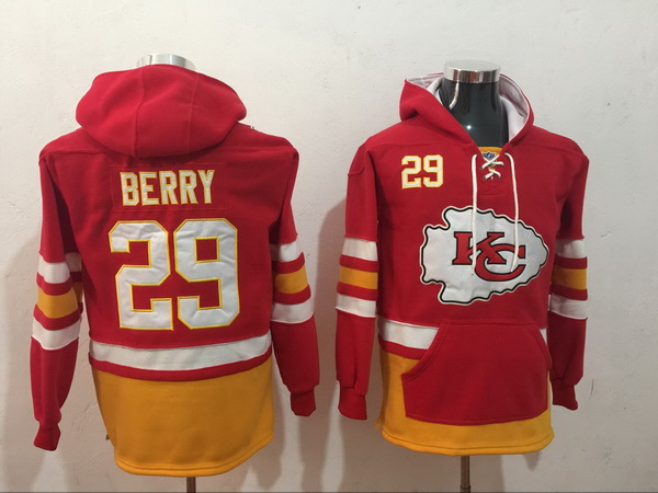 Men Nike Kansas City Chiefs Eric Berry 29 NFL Winter Thick Hoodie