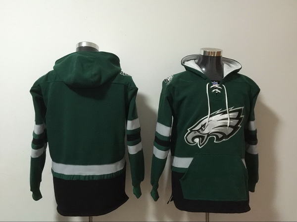 Men Nike Philadelphia Eagles Blank NFL Winter Thick Hoodie