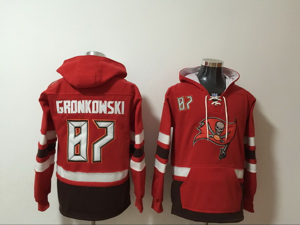 Men Nike Tampa Bay Buccaneers Rob Gronkowski 87 NFL Winter Thick Hoodie