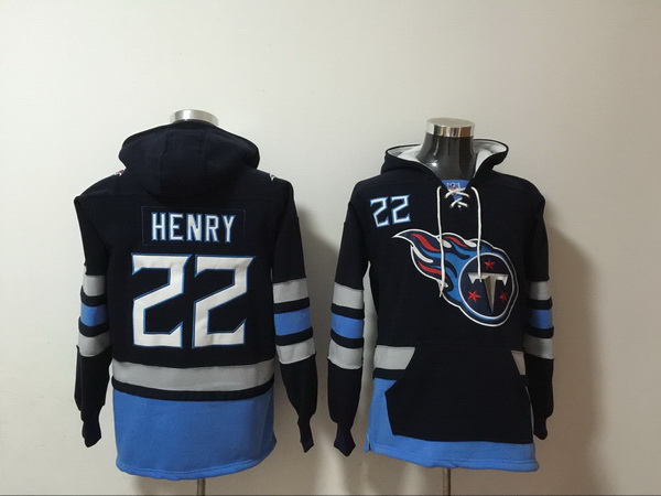 Men Nike Tennessee Titans Derrick Henry 22 NFL Winter Thick Hoodie