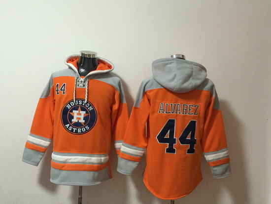 Men Houston Astros 44 Yordan Alvarez Stitched Hoodie