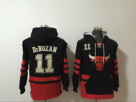 Men Chicago Bulls #11 Demar Derozan Pullover NBA Hoodie