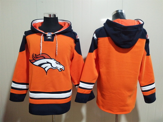 Men Denver Broncos Blank  Stitched Hoodie