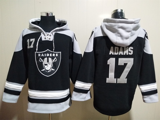 Men Las Vegas Raiders 17 Davante Adams Stitched Hoodie