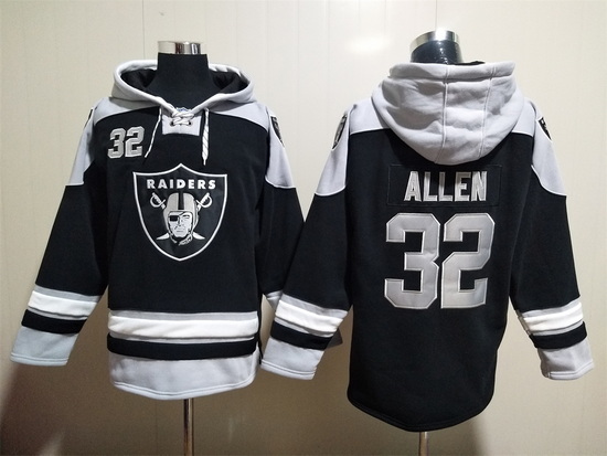 Men Las Vegas Raiders 32 Marcus Allen Stitched Hoodie