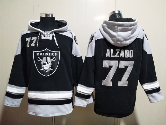 Men Las Vegas Raiders 77 John Madden Stitched Hoodie