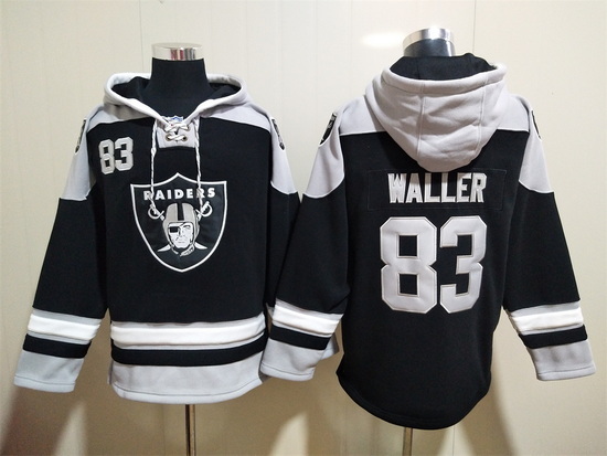 Men Las Vegas Raiders 83 Darren Waller Stitched Hoodie