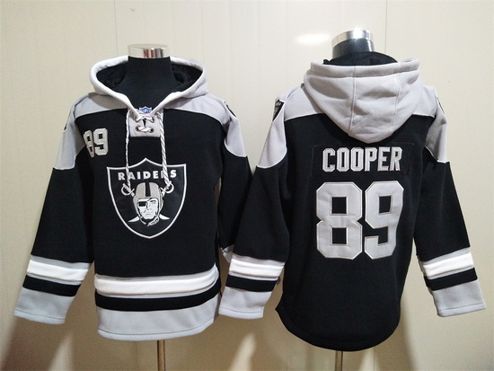 Men Las Vegas Raiders 89 Amari Cooper Stitched Hoodie