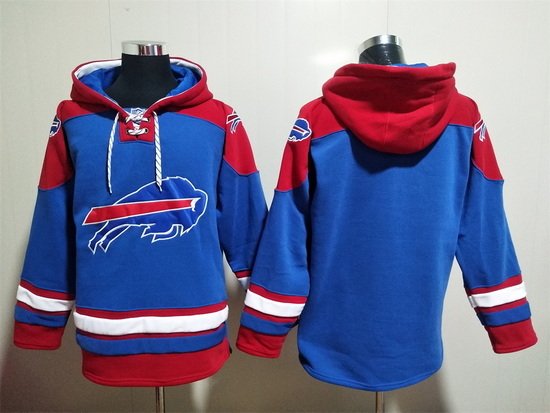 NFL Men Buffalo Bills Blank Stitched Hoodie