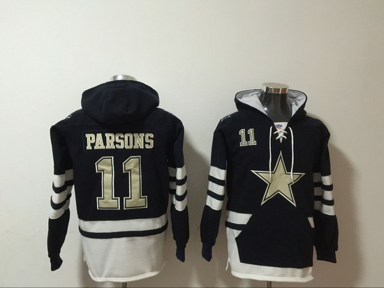 NFL Men Dallas Cowboys 11 Micah Parsons Stitched Hoodie