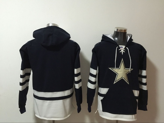 NFL Men Dallas Cowboys Blank Stitched Hoodie