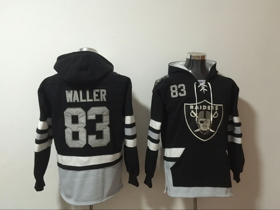 NFL Men Las Vegas Raiders 83 Darren Waller Stitched Hoodie