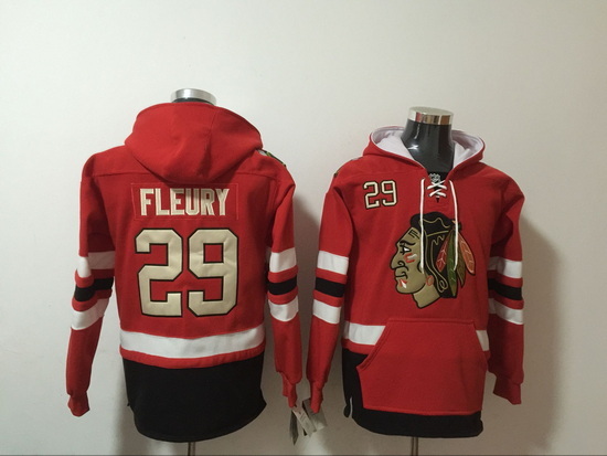 Chicago Blackhawks #29 Bryan Bickell Red NHL Jersey Hoodie