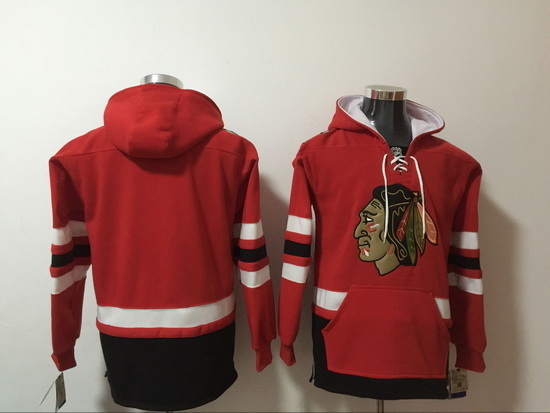 Chicago Blackhawks Blank Red NHL Jersey Hoodie